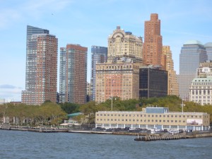 View of Manhattan from Staten Island Ferry