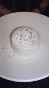 Hazelnut macaron wiht banana ice cream filling